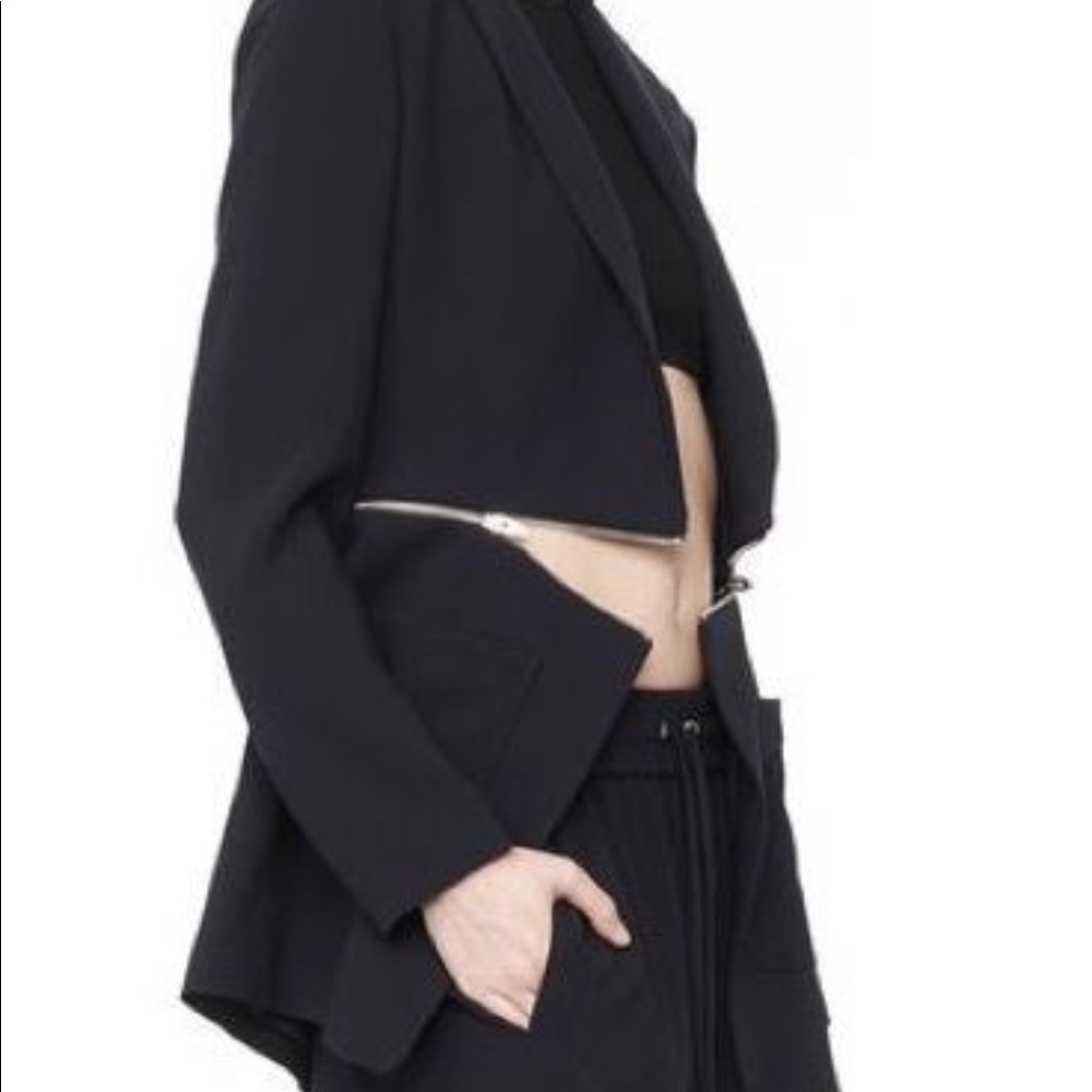 T By Alexander Wang Zip Waist Blazer